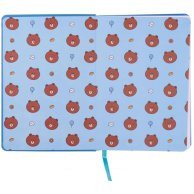 Блокнот-сквиш YES Line Friends Brown, А5, 128 листов, линия 151802