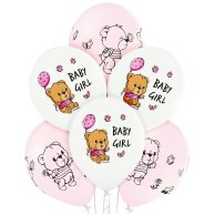 Гелиевый шар латексный Baby Girl  Девочка (3103-1189)