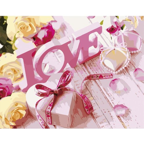 Набор для росписи по номерам "Love" (VA-2674)