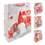 Пакет новогодний бумажный L "Christmas balls" (TL00304-L)