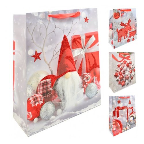 Пакет новогодний бумажный L "Christmas balls" (TL00304-L)