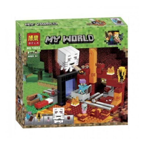 КОНСТРУКТОР BELA MINECRAFT"ПОРТАЛ В НИЖНИЙ МИР" МАЙНКРАФТ 10812M