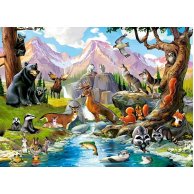 Пазлы Castorland 70 эл. "Лесные животные" (B-070091)