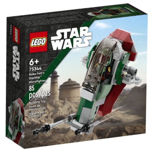 Конструктор Lego Star Wars Микроистребитель звездолет Боба Фетта, 85 деталей 75344