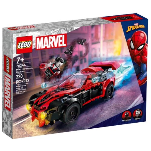 Конструктор Lego Marvel Майлз Моралес против Морбиуса, 220 деталей 76244