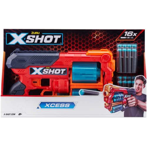 Бластер Zuru X-Shot Red Excel Xcess TK-12, 16 патронов 36436R