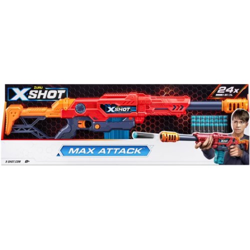 Бластер Zuru X- Shot Red Large Max Attack, 24 патрони 3694R