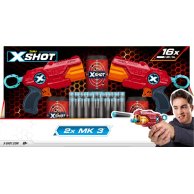 Набор бластеров Zuru X-Shot Red Excel MK 3 Double, 3 банки, 16 патронов 36432R