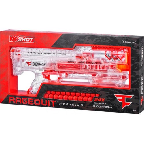 Бластер Zuru X-SHOT Faze Ragequit, 24 шарика 36498