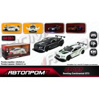 Металлическая машинка Автопром Bentley Continental GT3 1:32 с эффектами 68353