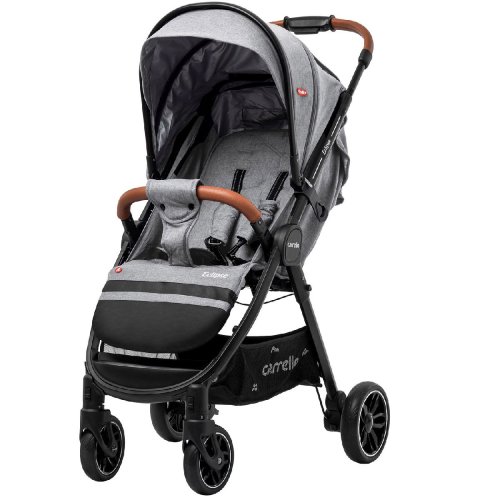 Коляска прогулочная CARRELLO Eclipse льняной + дождевик (12001/1 (M) Mosaic Gray)
