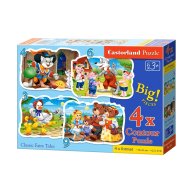 Пазлы Castorland 4х1 (3,4,6,9) Классические сказки *(B-005086)
