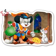 Пазлы Castorland 4х1 (3,4,6,9) Классические сказки *(B-005086)