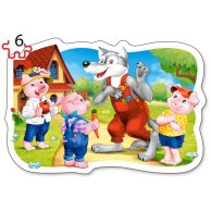 Пазлы Castorland 4х1 (3,4,6,9) Классические сказки *(B-005086)