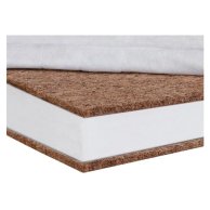 Матрас Сладких снов Bamboo Comfort Premium 12 см (кокос, полиуретан, кокос), белый 622838