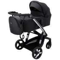 Коляска 2 в 1 Bair Electra B-touch system Black (Черный) BE-01 столик, подсветка