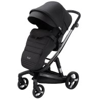 Коляска 2 в 1 Bair Electra B-touch system Black (Черный) BE-01 столик, подсветка