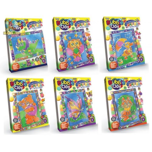 Набор креативного творчества "BUBBLE CLAY" Витражная картина рус
