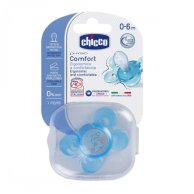 Пустышка Chicco Physio Comfort силиконовая от 0 до 6 мес., голубая 74911.21
