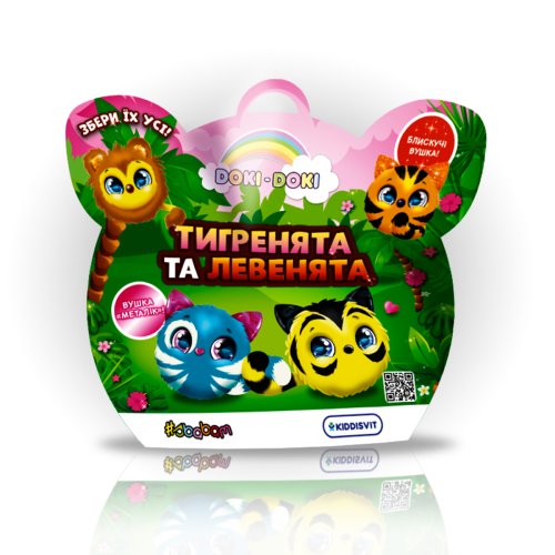 Мягкая игрушка-сюрприз #sbabam Тигрята и львята 40/CN23