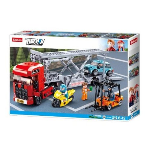 Конструктор SLUBAN трейлер, транспорт, фигурки M38-B0880