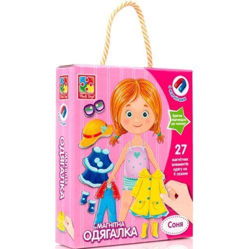 Магнитная одевашка Vladi Toys "Соня" укр VT3702-07