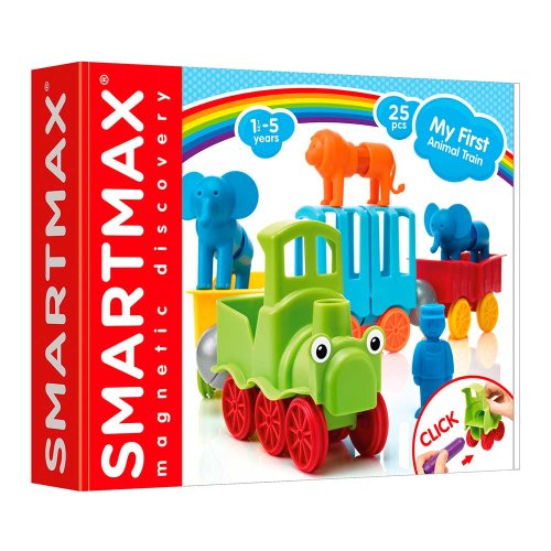 Игровой набор для конструирования SmartMax "Мой первый поезд с животными" (SMX410)