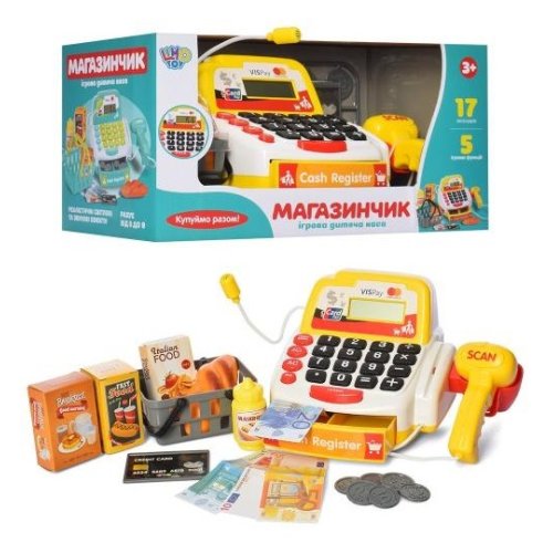 Игрушечный кассовый аппарат Limo Toy Сканер, продукты M 4392 I UA