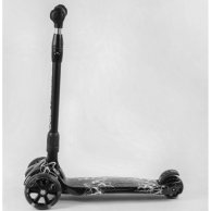 Самокат трехколесный Best Scooter MAXI складной алюминиевый руль, колеса PU со светом 11-505