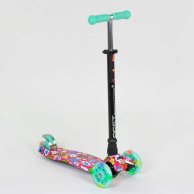 Детский самокат Best Scooter MAXI с подсветкой, бирюзовый A25600 /779-1343