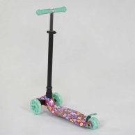 Детский самокат Best Scooter MAXI с подсветкой, бирюзовый A25600 /779-1343