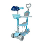 Самокат 5в1 Best Scooter с защитным бампером, PU светящиеся колеса S-81077