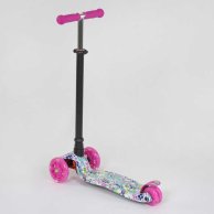 Детский самокат Best Scooter MAXI с подсветкой, розовый A25535 /779-1333
