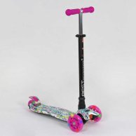 Детский самокат Best Scooter MAXI с подсветкой, розовый A25535 /779-1333