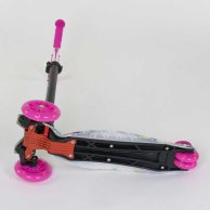 Детский самокат Best Scooter MAXI с подсветкой, розовый A25535 /779-1333