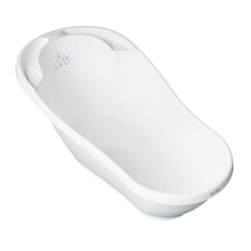 Детская ванна Tega Baby со сливом, 92 см Bunny white KR-011-103