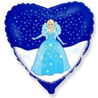 Фольгированные шары с рисунком 18" холодная эльза