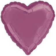 Фольгированные шары без рисунка сердце 18" металлик lavender
