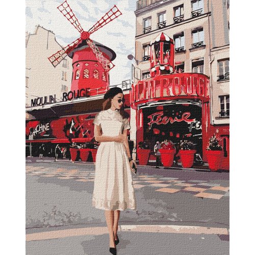 Картина по номерам "Moulin Rouge" 40*50см КНО4657