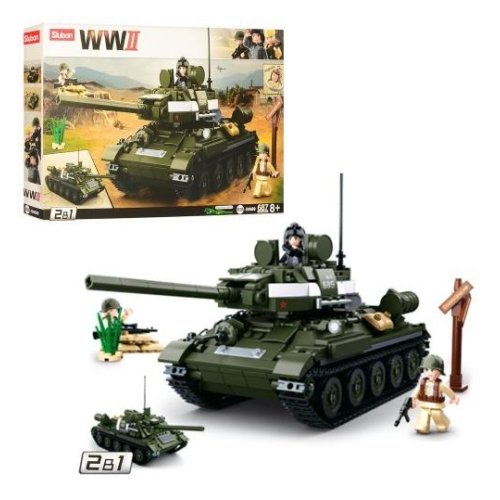 Конструктор SLUBAN M38-B0689 Военный танк, фигурки, 686дет