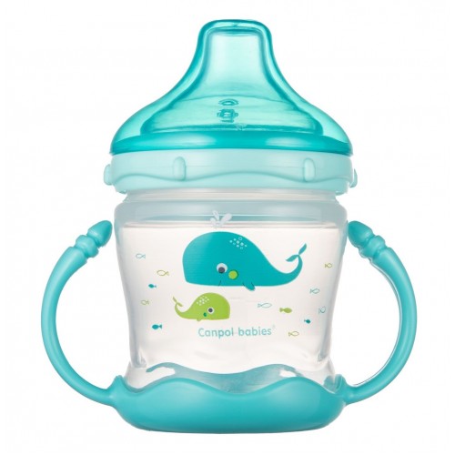Кружка непроливайка Canpol Babies Sweet fun 180 мл, голубая 57/300_blu