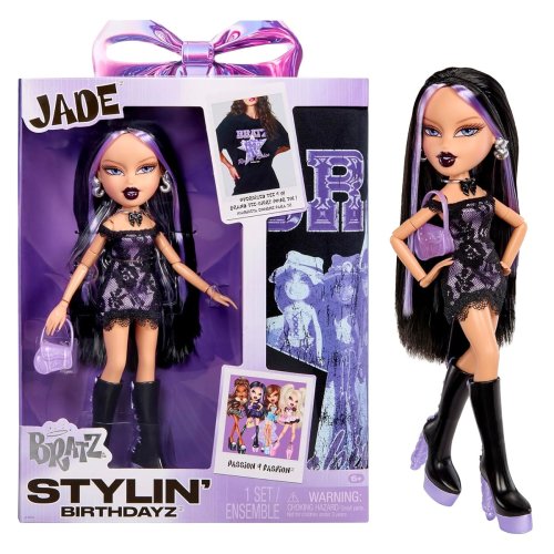 Игровой набор с куклой Bratz Stylin Birthday Джейд с аксессуарами 596035
