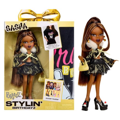 Игровой набор с куклой Bratz Stylin Birthday Саша с аксессуарами 596042