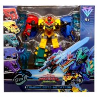 Игровой набор с машинками-трансформерами Dinoster Метатрон 5 в 1 EU580855