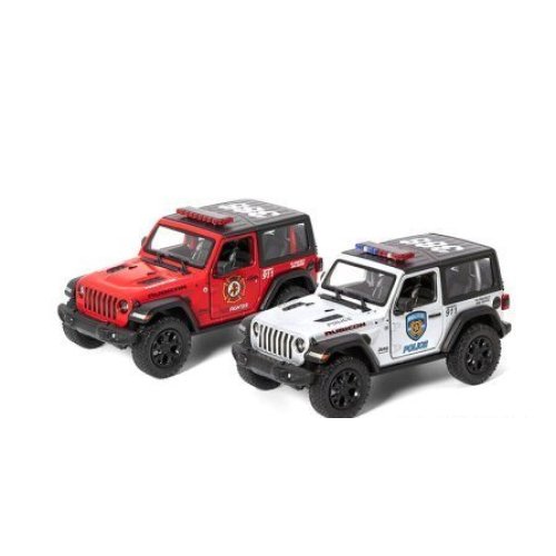 Машинка Kinsmart Jeep Wrangler Полиция/Пожарная 1:34 KT5412WPR