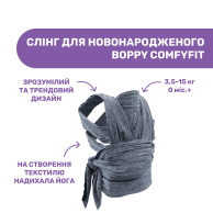 Слинг для новорожденного Chicco Boppy ComfyFit, серый 79949.47