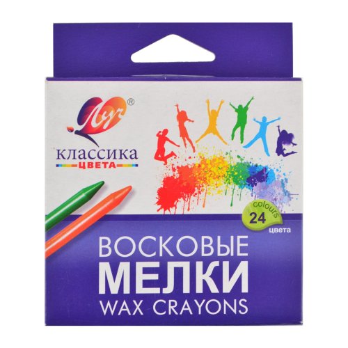 Карандаш Луч воск. круглый "Классика" 24цв. (290105)