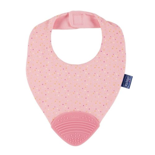 Слюнявчик Chicco "GIMMY BIB" с прорезывателем для зубок (девочка) 02581.10
