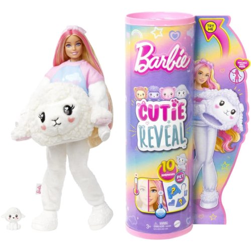 Кукла Mattel Barbie Cutie Reveal Мягкие и пушистые Ягненок, 28 см HKR03