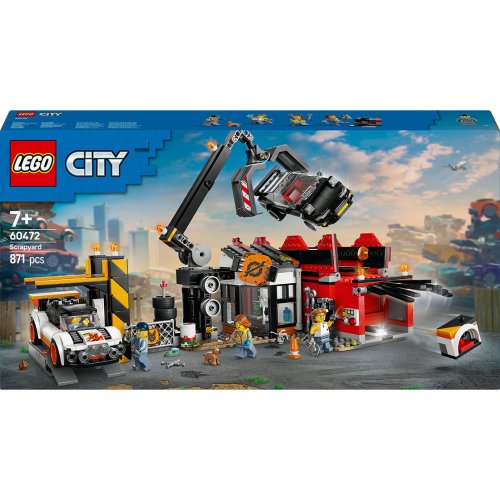 Конструктор Lego City Свалка с автомобилями, 871 деталь 60472